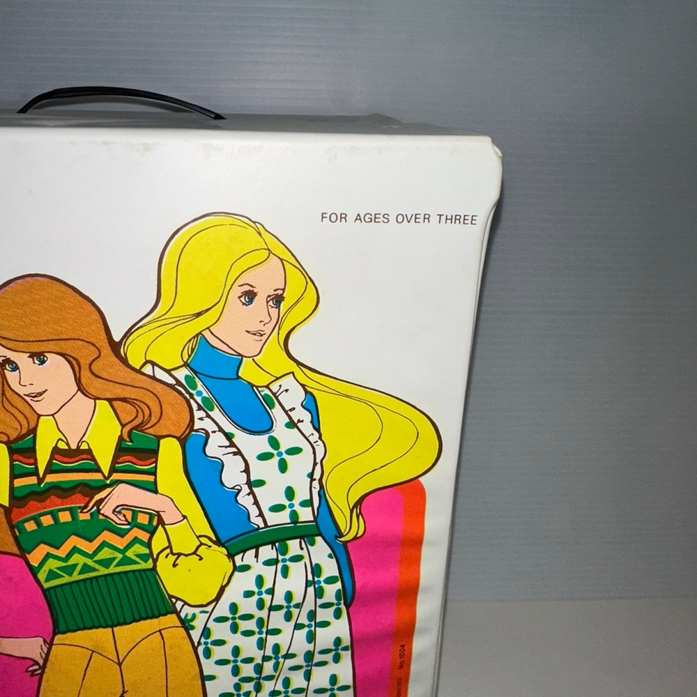 Barbie 1975 Vintage Doll Case Trunk Clothes Doll Storage Case Bag Rare! Mattel - Picture 3 of 16